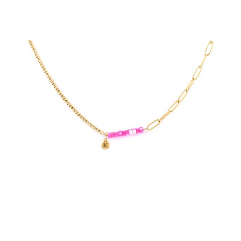 Best-selling necklace with PINK nacre - 1