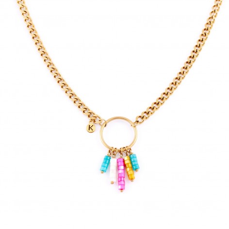 Chain necklace with paradise parrot - 1