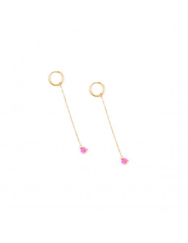Earrings with a delicate chain - 1