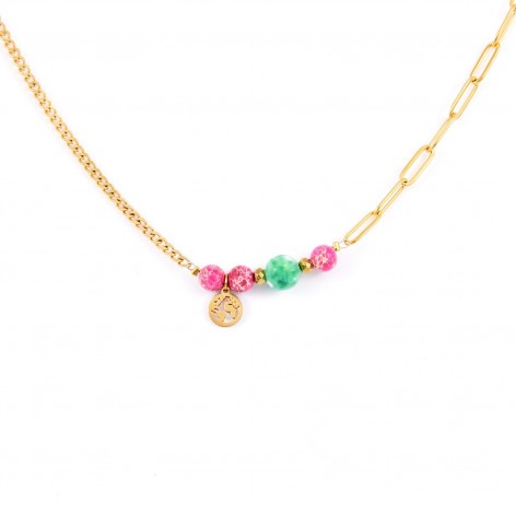 Best-selling necklace - Let's travel (Pink) - 1