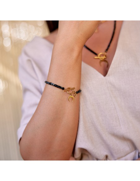 Exclusive black tourmaline - bracelet made of natural stones - 2