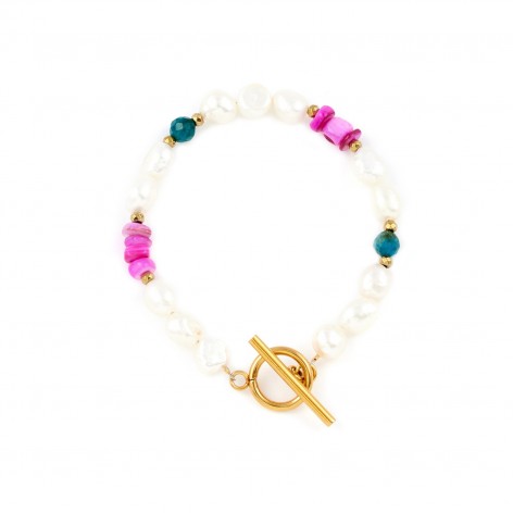 Bracelet made of river Pearls - Saint-Tropez - 1
