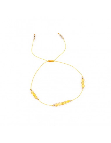 Honey citrine - bracelet on silky thread - 1