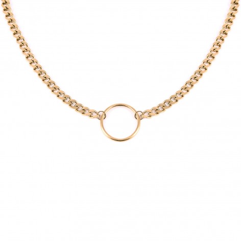 Short necklace - Chain with circle - 1
