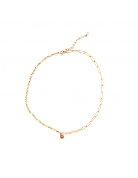 Best-selling necklace with a pink pearl - 3