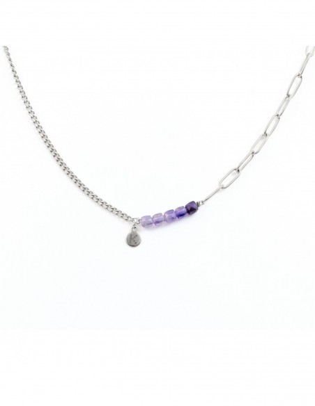 Best-selling necklace with shaded amethyst - 2