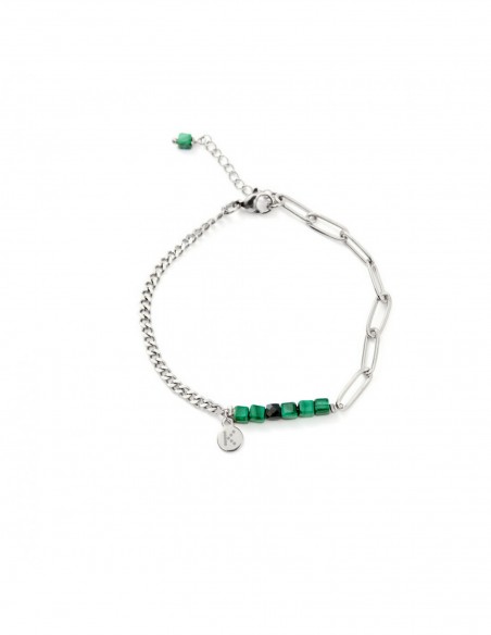 Best-selling bracelet with a Royal Green cube - 2