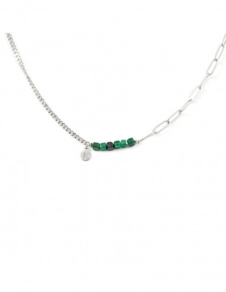 Best-selling necklace with a Royal Green cube - 2