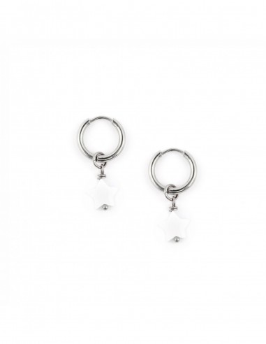 Star earrings made of nacre - 2