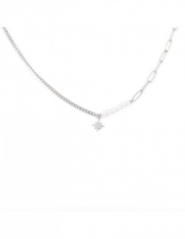 Best-selling necklace with natural pearls and spark - 2