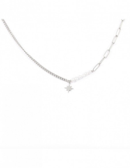 Best-selling necklace with natural pearls and spark - 2