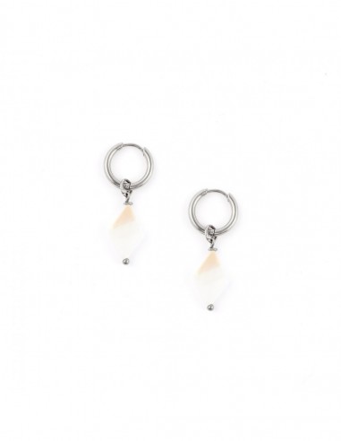 Boho earrings made of nacre - 2