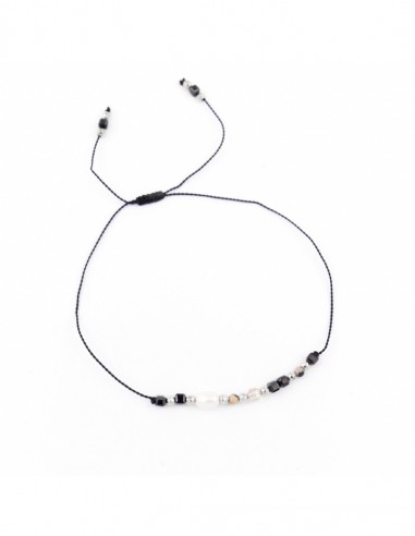 Mix of stones - bracelet on silky thread - 2