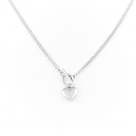 Silver chain with heart (possibility of engraver)