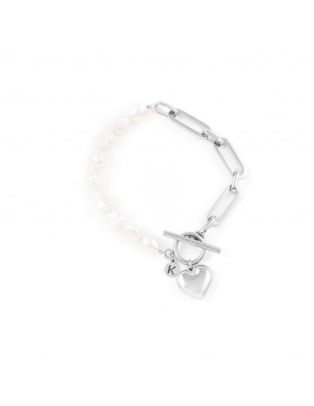 Bracelet with Pearls Love (possibility of engraver)