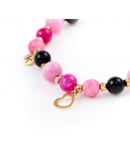 Magenta Pink Love – bracelet made of natural stones