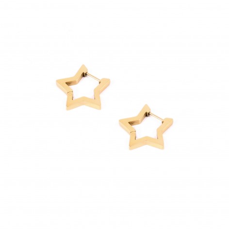 Gilded earrings Stars - 1