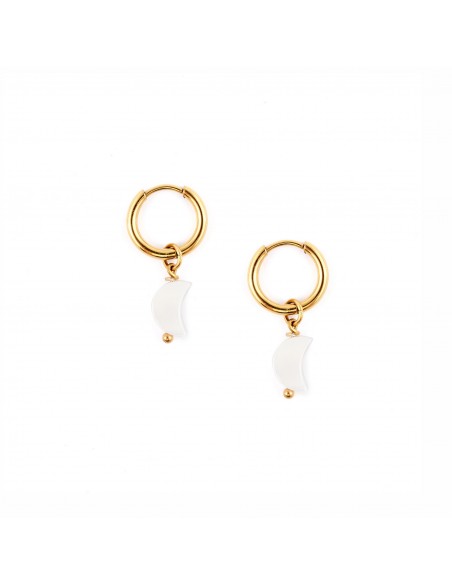 Star earrings made of nacre - 5