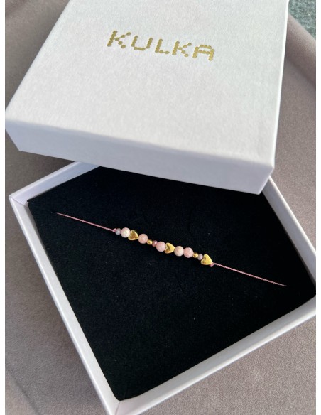 For Mother's Day - bracelet made of natural stones on silky thread