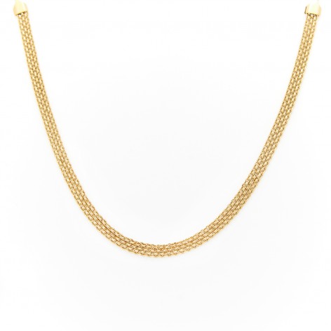 Gilded necklace shorter ribbon - 2