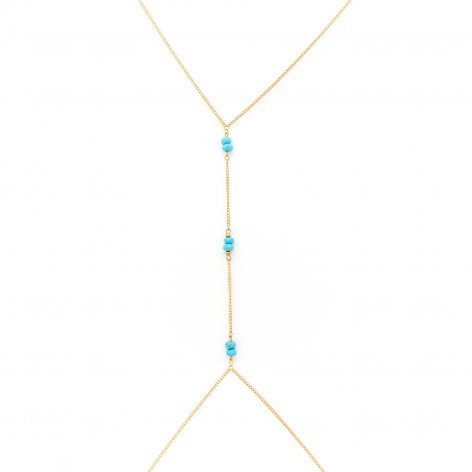 Body chain with Turquoise - 3