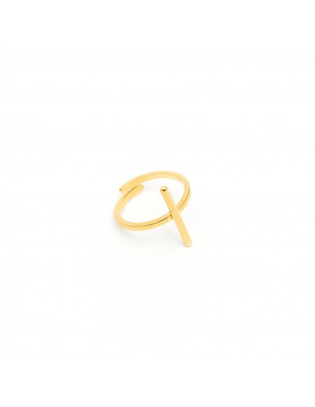 Gilded ring with one stick - 1