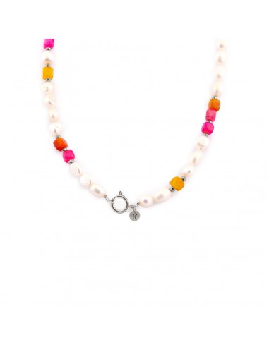 Necklace made of natural Pearls and Agate - 2