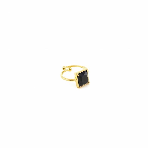 Gilded ring with Spinel - 1