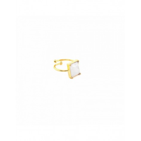 Gilded ring with Mountain Crystal - 1