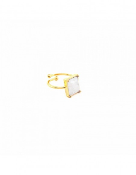 Gilded ring with Mountain Crystal - 1