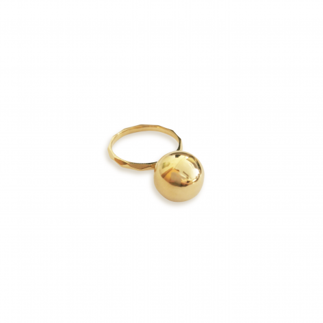 Gilded ring with ball - 2