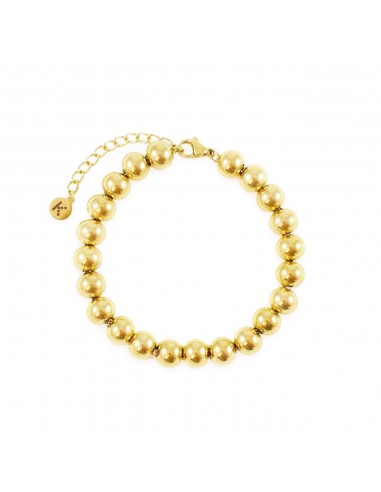 Gilded bracelet big gold balls - 1
