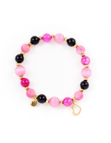 Magenta Pink Love – bracelet made of natural stones - 1