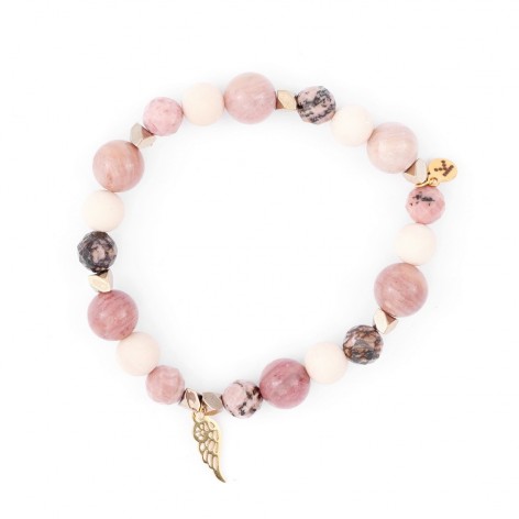 Angel wing - bracelet made of natural stones - 1