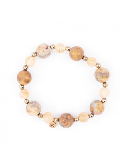 Larimar Agate - bracelet made of natural stones - 1
