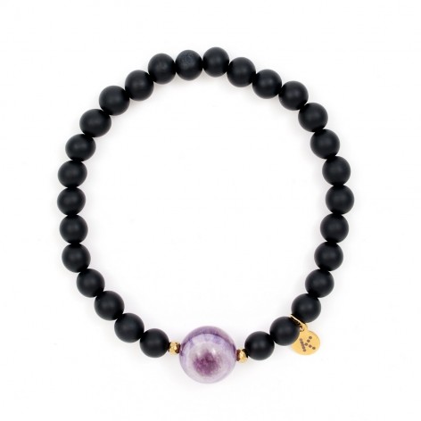 Bracelet with a stone of relax and harmony (Amethyst) - 1