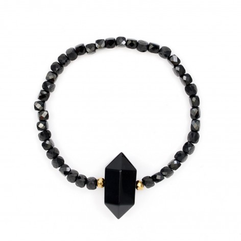 Bracelet with a crystal Onyx - 1