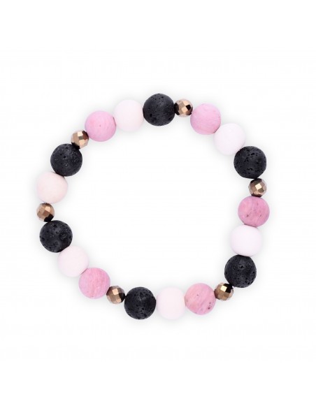 Light pink - set of bracelets made of natural stones - 2