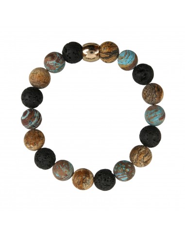 Colors of the earth - Bracelet made of natural stones - 1