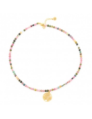Colorful tourmaline - necklace made of natural stones - 1