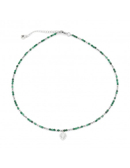 Green peace - a necklace made of natural stones - 12