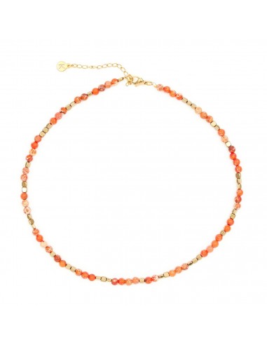 Orange&Gold mix necklace - 1