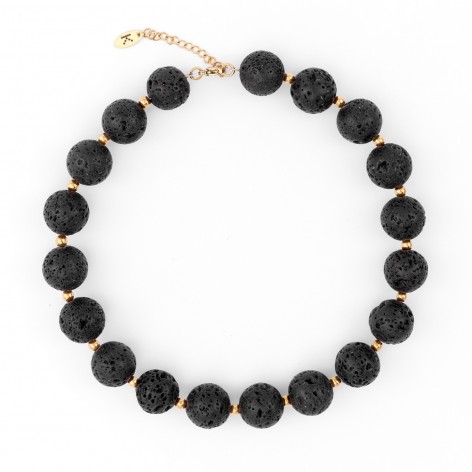 Mega Volcanic Lava - necklace made of natural stones - 1
