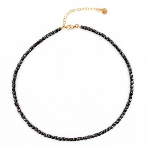Short necklace with a black tourmaline - 1