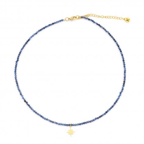 Elegant Sapphire - necklace made of natural stones - 1