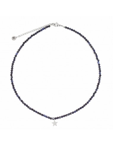 Black sapphire - necklace made of natural stones - 2