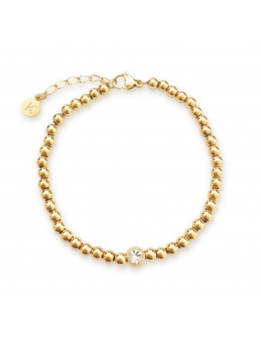Gilded bracelet gold balls - 1