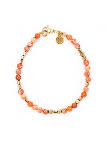 Orange&Gold mix bracelet - 1