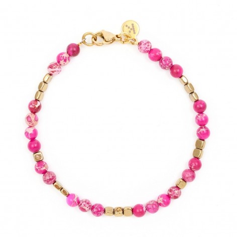 Pink&Gold mix bracelet - 1