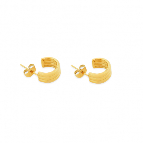 copy of Mini delicate semicircles Vintage - gilded earrings - 1